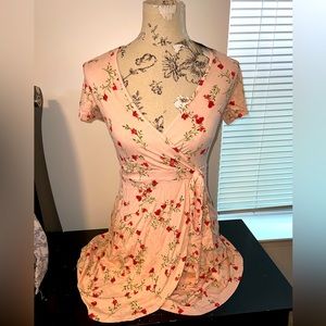 Forever21 floral wrap dress